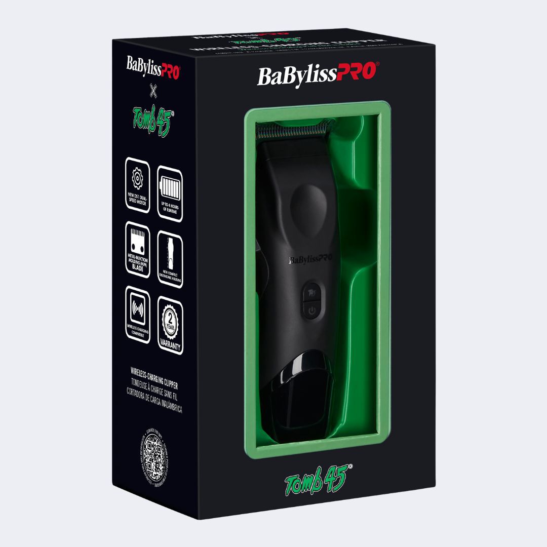 BaBylissPRO x Tomb45® Wireless-Charging Hair Clipper